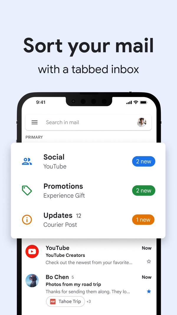 Gmail 官方软件界面