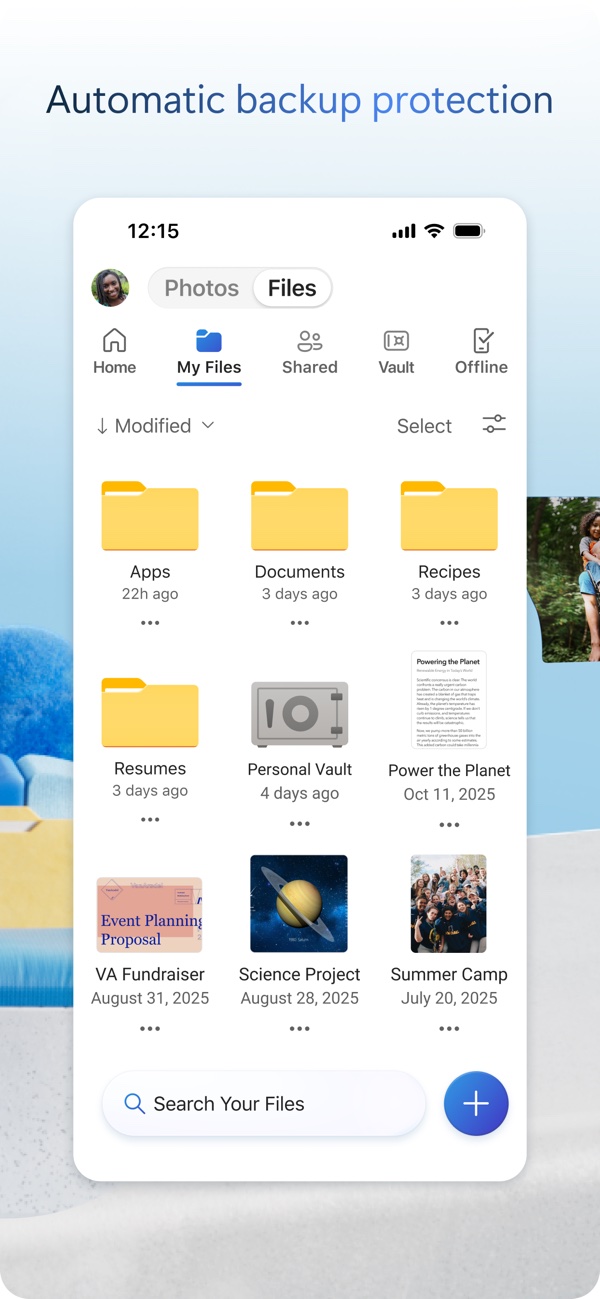 Microsoft OneDrive 官方软件界面